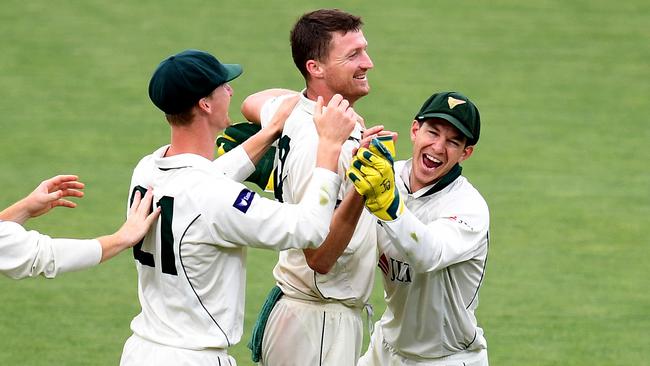 Paine says Tasmanian players have discussed what the start of the domestic season would look like in a hub. (AAP Image/Dave Hunt)