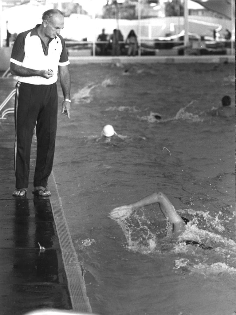 Herb Jeffery coaching at Waterworld.