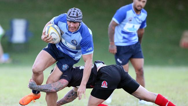 Hogs flanker Tyron Jones. Picture: AAP Image/Richard Gosling