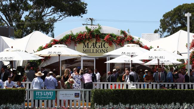 Magic Millions VIP tent. Photo: Jason O'Brien