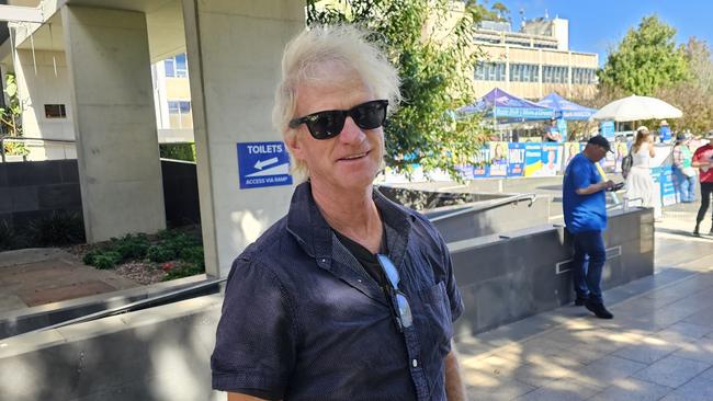 Pre-pollers in the seat of Groom in Toowoomba. Phillip voted for independent Suzie Holt.