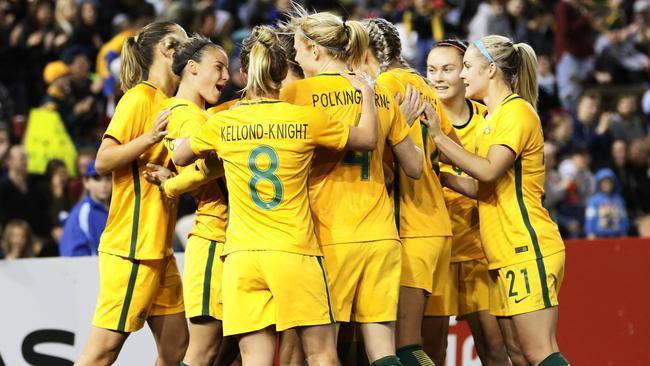 The Matildas should get a big pay rise, according to former star Kate Gill. Pic: AAP