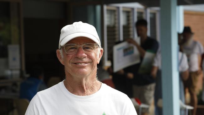 Greens mayoral candidate Duncan Dey at St Johns Multi Purpose Centre in Mullumbimby during the council election on December 4, 2021. Picture: Liana Boss