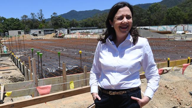 Queensland Premier Annastacia Palaszczuk during a campaign stop in Cairns. Picture: NCA NewsWire / Dan Peled