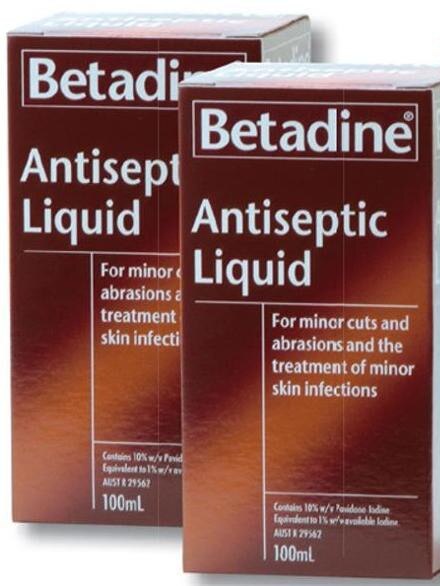 Bottles of a popular form of iodine, called povidone-iodine, also known by the most common brand Betadine, is still popular as a sore-throat gargle. Studies show that iodine mouthwash pretty much wiped out the COVID-19 for a time. Picture: Supplied