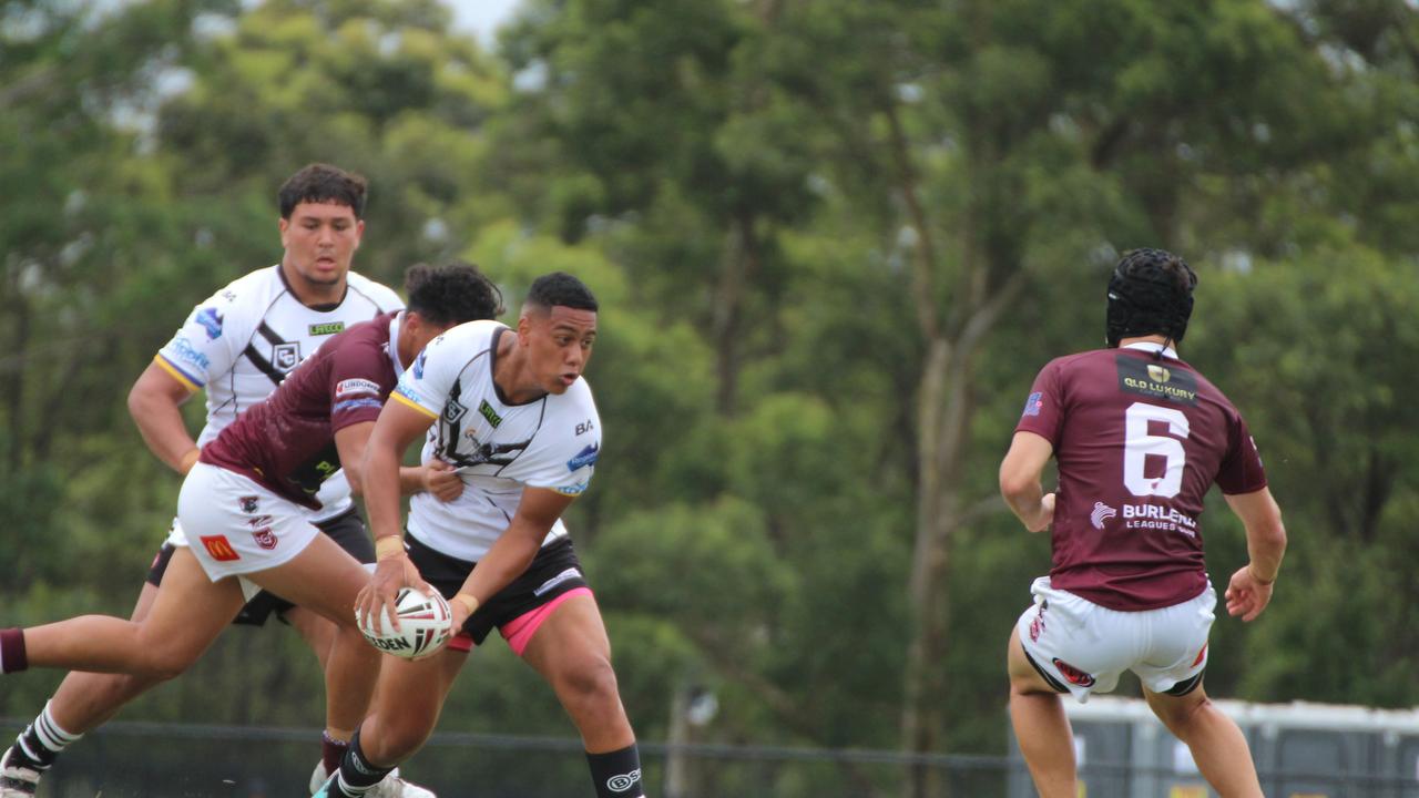 Mace Andrew. Connell Cup under-17s action between the Souths Logan Magpies and Burleigh Bears. Saturday February 10, 2024.