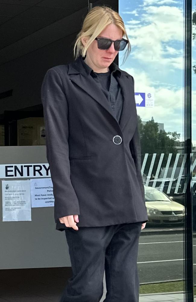 Deeanne Lee Baumann leaving Maroochydore Magistrates Court on June 26, 2024. Picture: Sam Turner