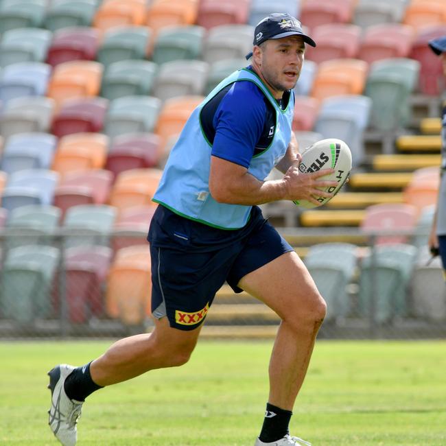 North Queensland Cowboys pre-season training at Willows Sporting complex. Lachlan Burr. Picture: Evan Morgan