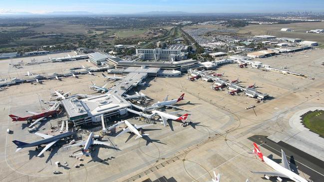 Generic aerial photo of Melbourne Airport. Suppied