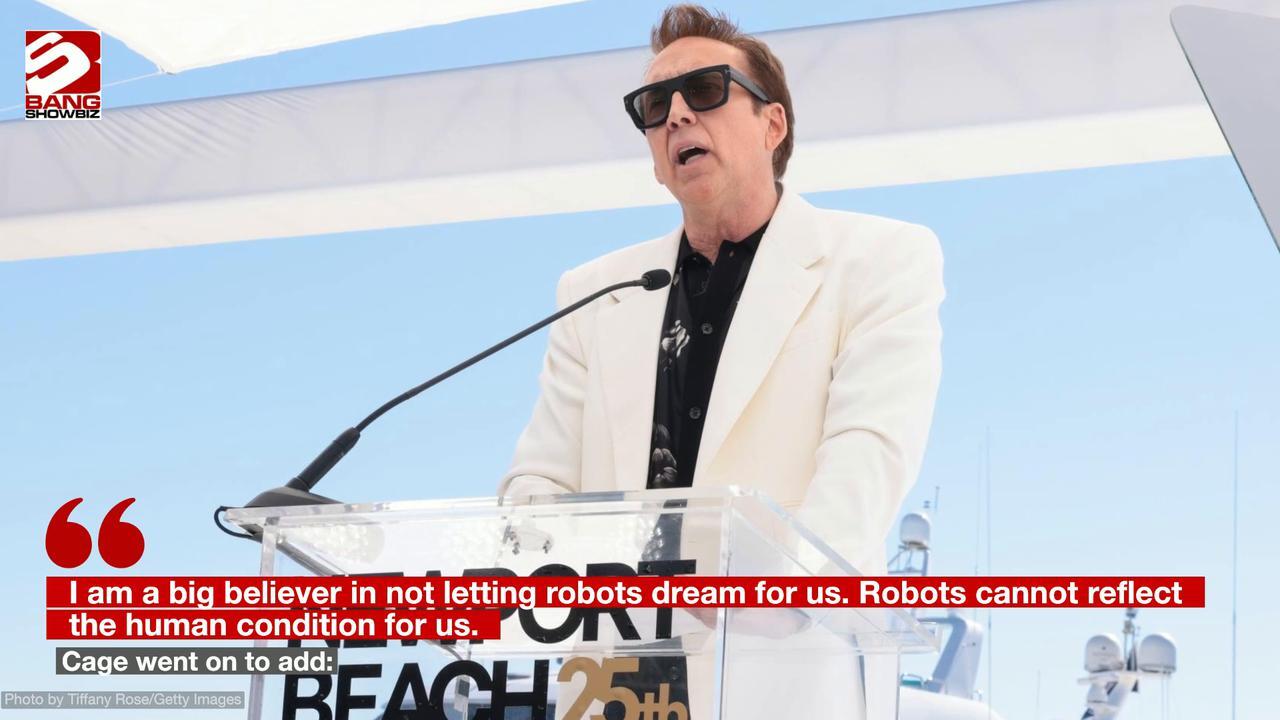 Nicolas Cage begs actors not to let AI 'manipulate' their performances