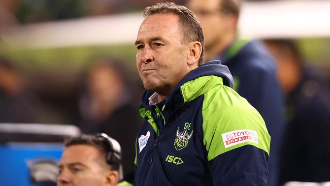 Raiders coach Ricky Stuart has a club under pressure. Picture: Mark Nolan/Getty Images