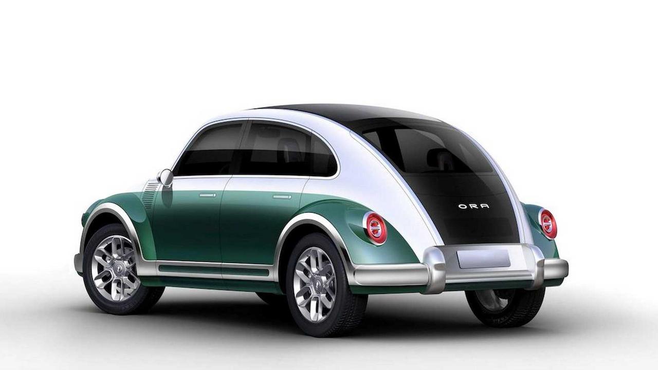 The Ora Punk Cat electric car concept is inspired by VW’s Beetle.