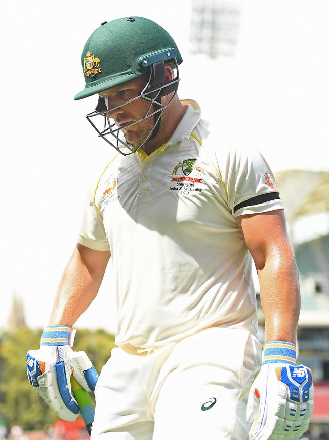 It was tough for Finch in Adelaide. (Quinn Rooney/Getty Images)