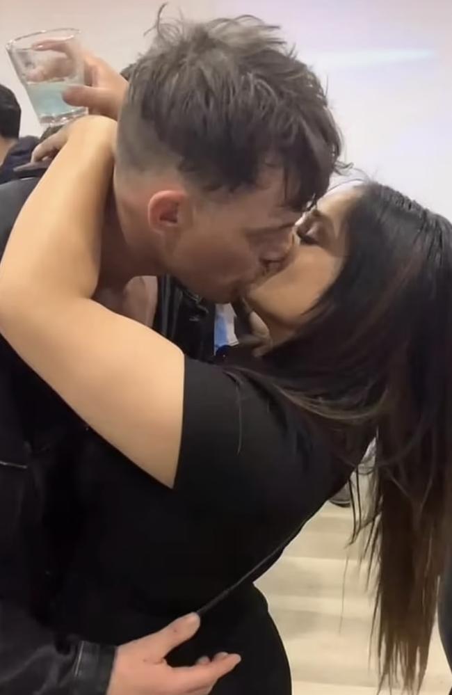 A video of Jackson Lonie kissing a mystery brunette, reportedly on Friday night, is going viral on social media. Picture: Facebook