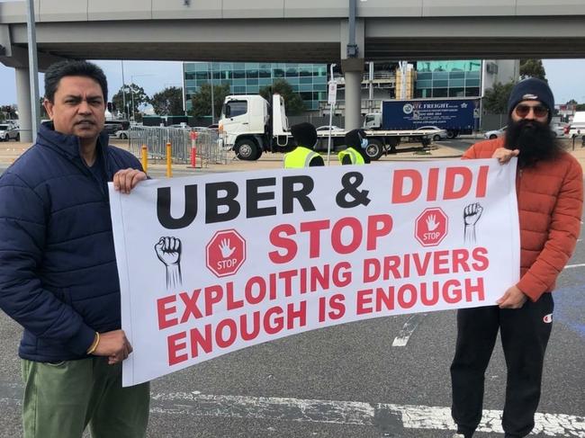 Rideshare drivers are demanding better working conditions. Picture: Supplied