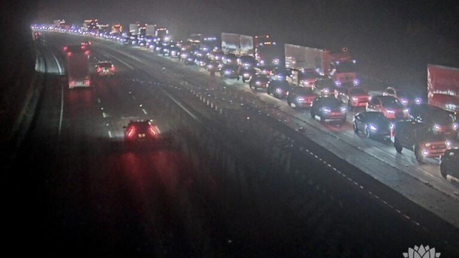 A multi-vehicle crash has closed the motorway. Picture: Live Traffic NSW