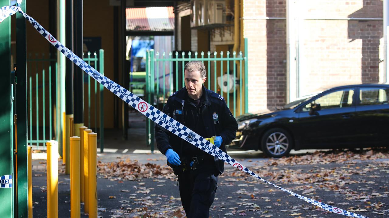 A 61-year-old school caretaker was treated for a stab wound to the forearm. Picture: NCA NewsWire/Gaye Gerard