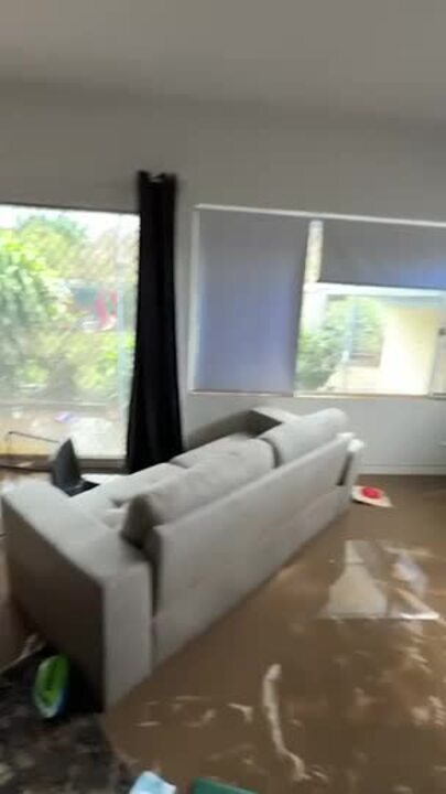 WATCH: see the aftermath of floodwaters in a Taree home