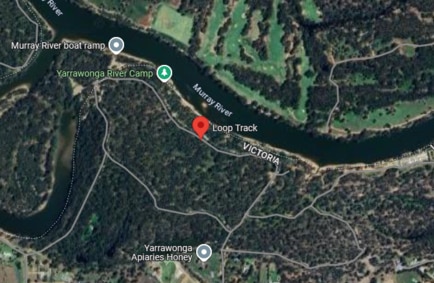 The incident occured at the loop track camping area in Yarrawonga.