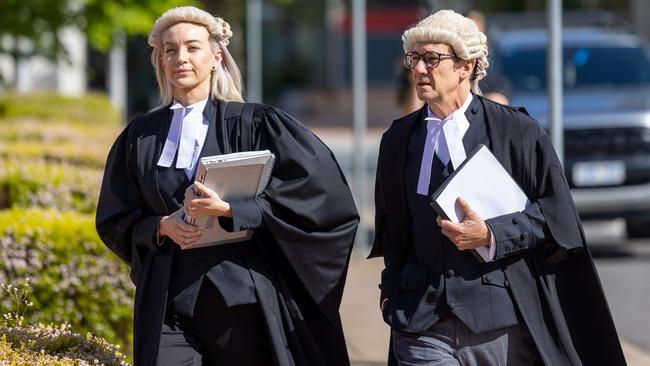 Crown Prosecutor Shane Drumgold and his junior counsel Skye Jerome. Picture: NCA NewsWire/Ben Appleton