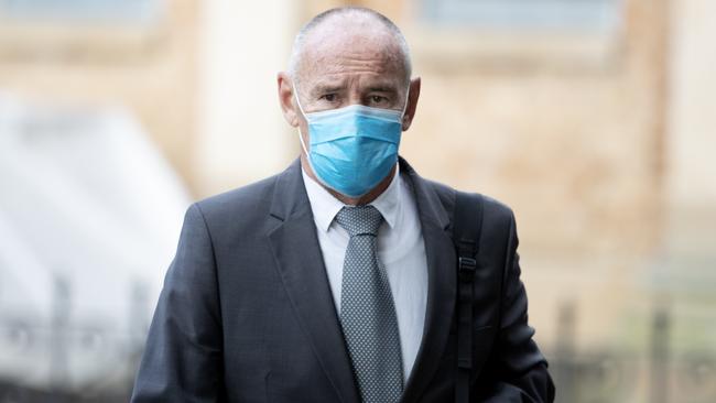 Chris Dawson outside the Supreme Court in Sydney on Monday. Picture: Nikki Short