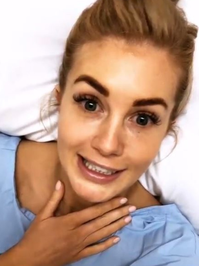 The star going into surgery.