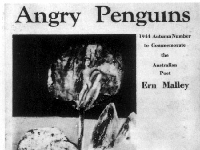 Cover of 'Angry Penguins' from 1944, that contains poems of hoax poet Ern Malley, invented by author James McAuley and poet Harold Stewart.