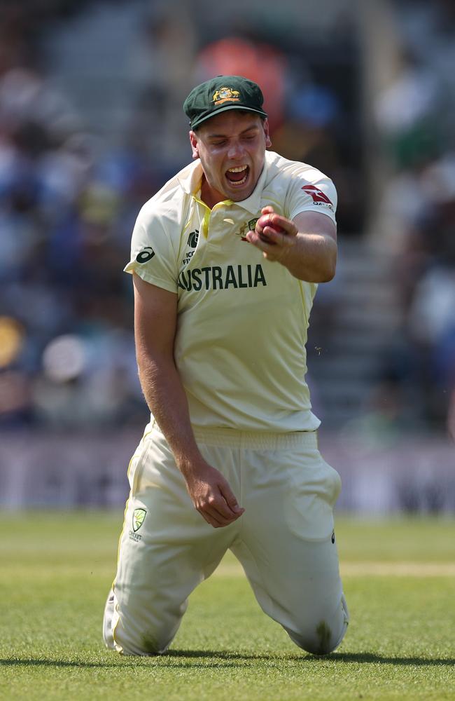 Cameron Green celebrated immediately. (Photo by Ryan Pierse/Getty Images)