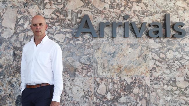 Cairns Airport CEO Richard Barker says the full reopening of the airport hinges on high vaccination rates. Picture: Brendan Radke