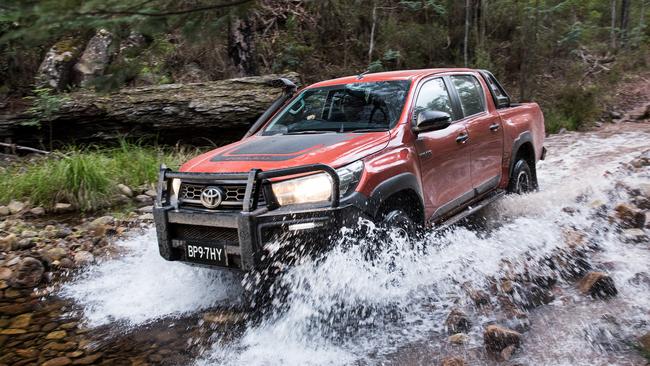 Rugged and popular – one of the Toyota HiLux range.