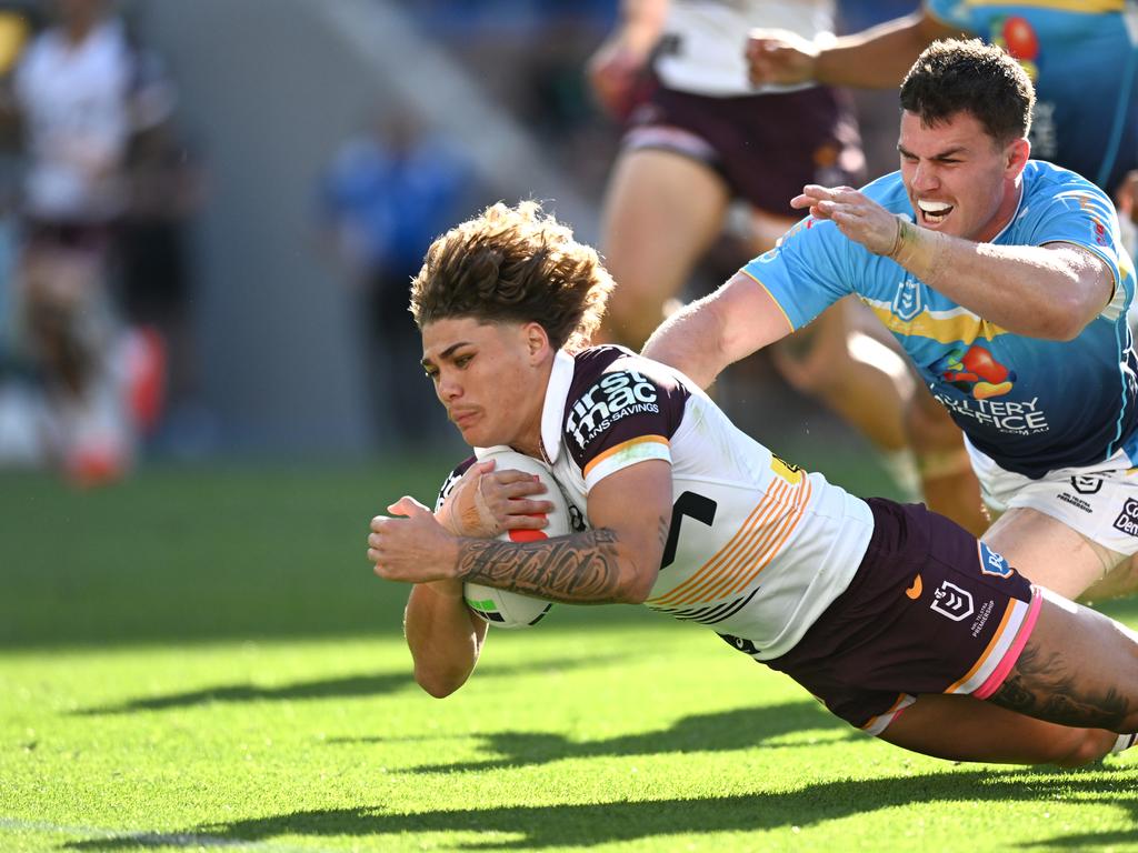 Reece Walsh started the game on fire, but made some poor choices in the second half. Picture: NRL Imagery