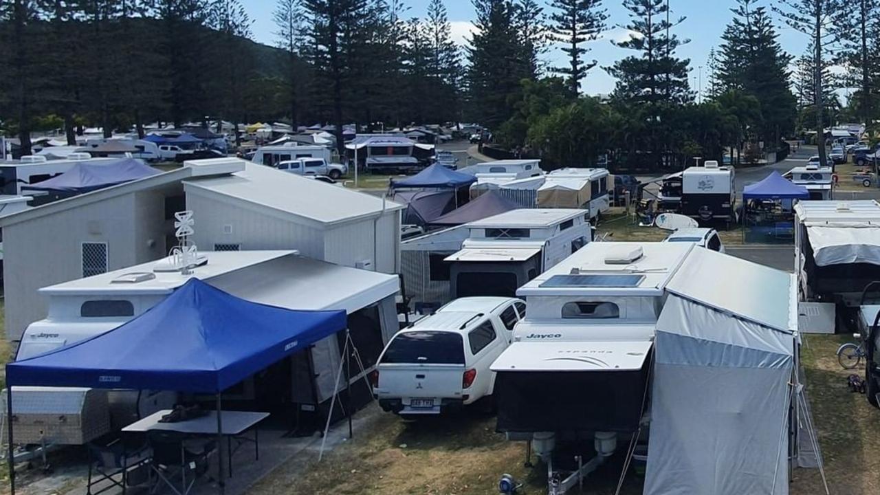 Caravan parks are being inundated with people who can’t find a house to rent. Picture: Tallebudgera Creek Tourist Park