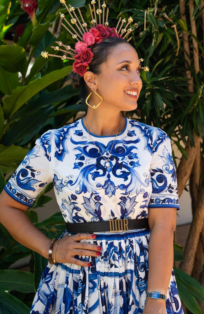 Hanna Beere at the 2023 Darwin Cup Carnival Ladies Day. Picture: Pema Tamang Pakhrin