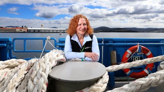 Doctor Tara Martin who is the ships Geophysicist. Tour of the new CSIRO ship Investigator.