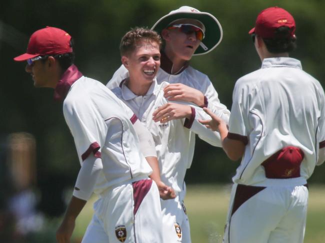 QLD_WSN_aicROUND1_WK50 -  AIC First XI cricket between St Patrick's College and St Peters Lutheran College photos by Stephen Archer