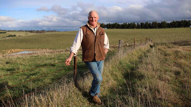 Grazier Ross Wills on his land near the rural town of Blayney, south of Orange in NSW. Picture: Ellie Dudley