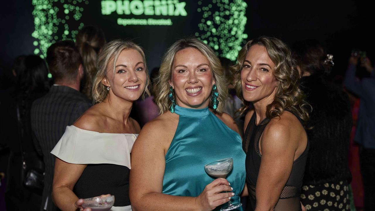 Holly Trevor, Lorna Savage and Michelle Willimont at the We Are Phoenix launch party at HOTA. Picture: Chris Crawford (The Pulse with Portia Large)