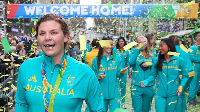 Melbourne’s Olympic and Paralympic stars will receive a welcome home for the ages with the city locked in to host a homecoming parade. Picture:Ian Currie