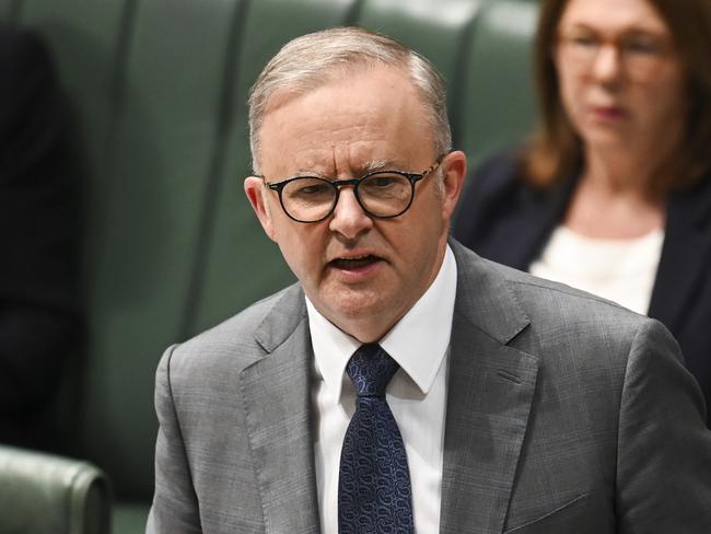CANBERRA, AUSTRALIA, NewsWire Photos. NOVEMBER 14, 2023: The Prime Minister, Anthony Albanese during for Question Time at Parliament House in Canberra. Picture: NCA NewsWire / Martin Ollman