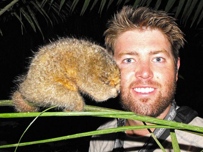 With an extremely rare pygmy anteater in Ecuador.