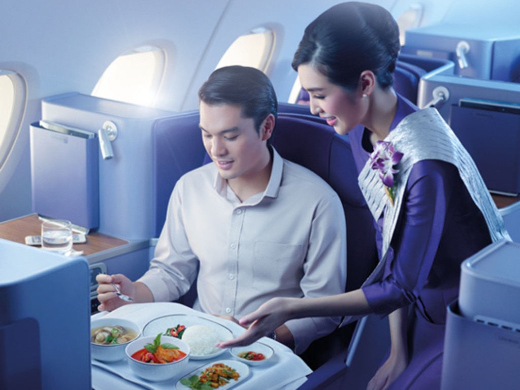 Thai Airways Samrab set menu. Picture: Thai Airways