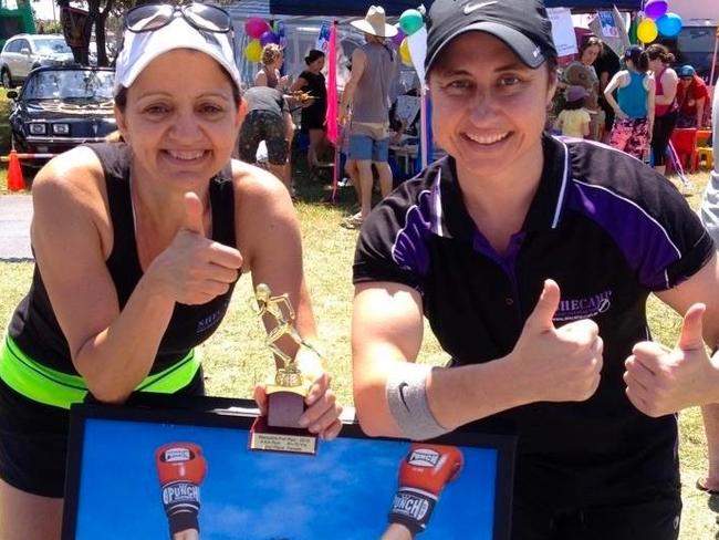 Susie Purcell (right) and her client Di celebrate after a successful session.