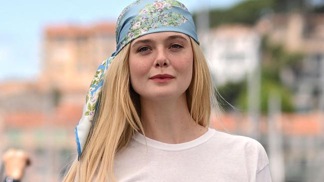 US actress Elle Fanning poses during a photocall for the film 
