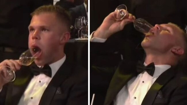 Dan Houston living his best life at the Brownlow.