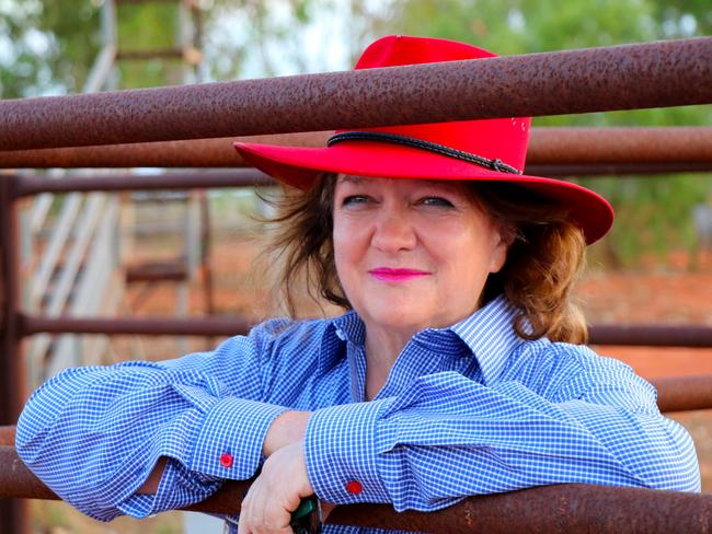 Mining magnate and Hancock chairman Gina Rinehart pictured at the Kidman Pastoral property.
