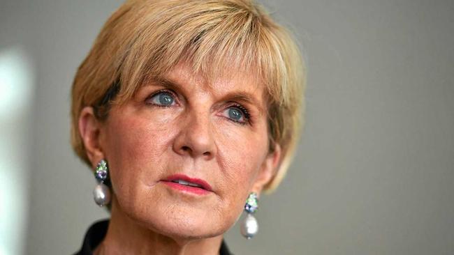 Minister for Foreign Affairs Julie Bishop. (AAP Image/Mick Tsikas). Picture: MICK TSIKAS