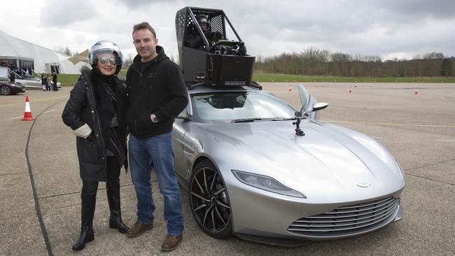 And to think they allowed me in this muti-million dollar car. Under instruction from stunt driver, Rob Hunt, of course.