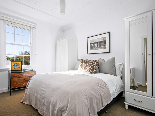 One of the two bedrooms in the apartment.