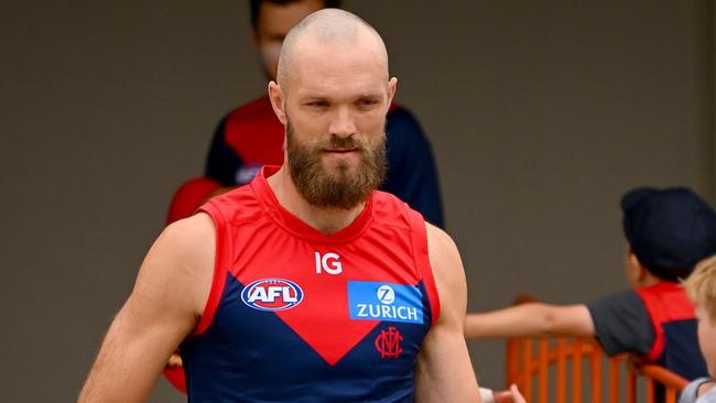 Max Gawn of the Demons. Photo by Morgan Hancock/Getty Images.