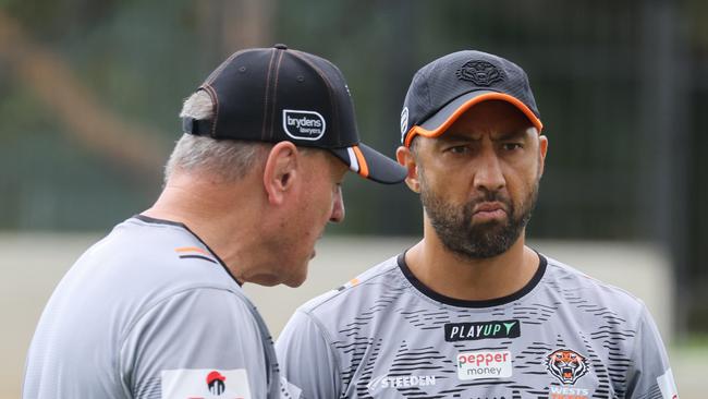 Tim Sheens has denied Benji Marshall approached Mitchell Pearce without his authority. Picture: David Swift